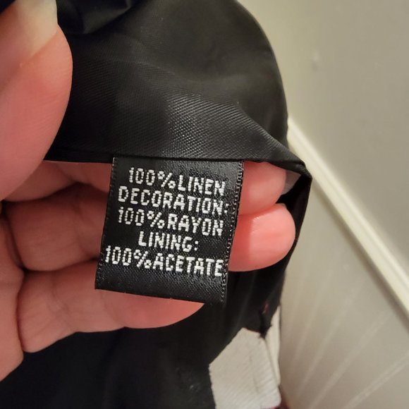 Linen With Rayon Multi Color Jacket by Linda Allard Ellen Tracy Like New! - Picture 5 of 8